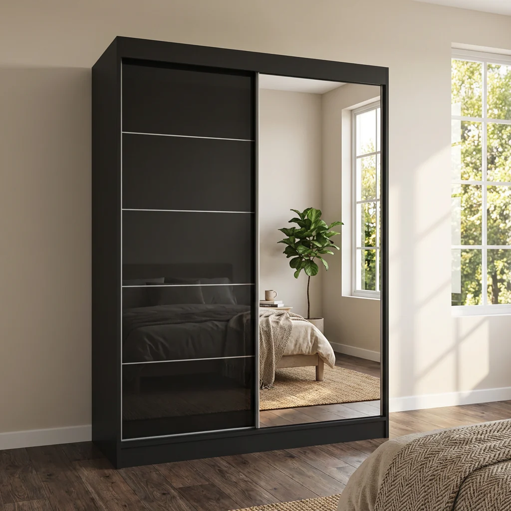 Aria 2D Wardrobe with Mirror - Image 13