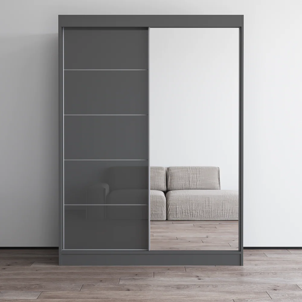 Aria 2D Wardrobe with Mirror - Image 17