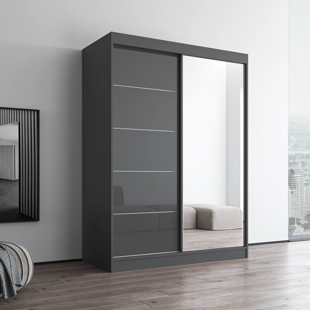 Aria 2D Wardrobe with Mirror - Image 20