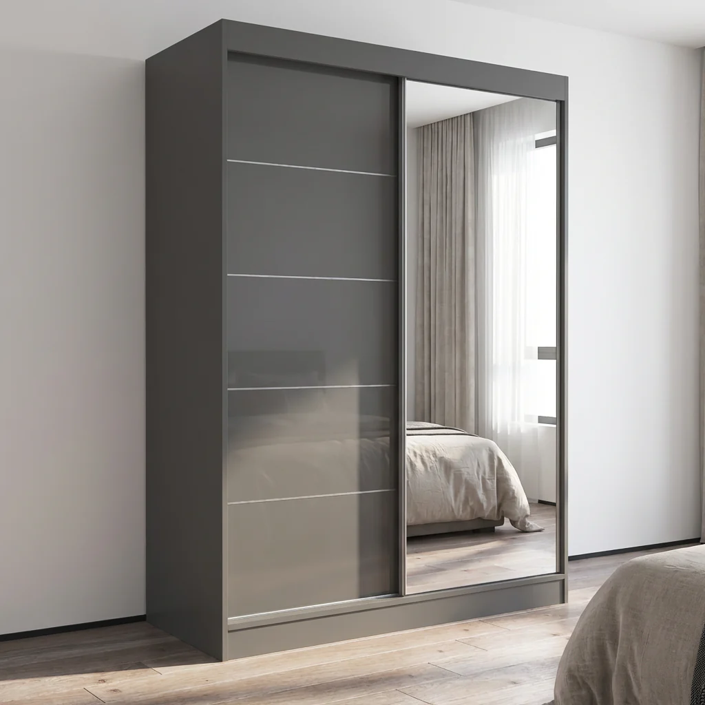 Aria 2D Wardrobe with Mirror - Image 21