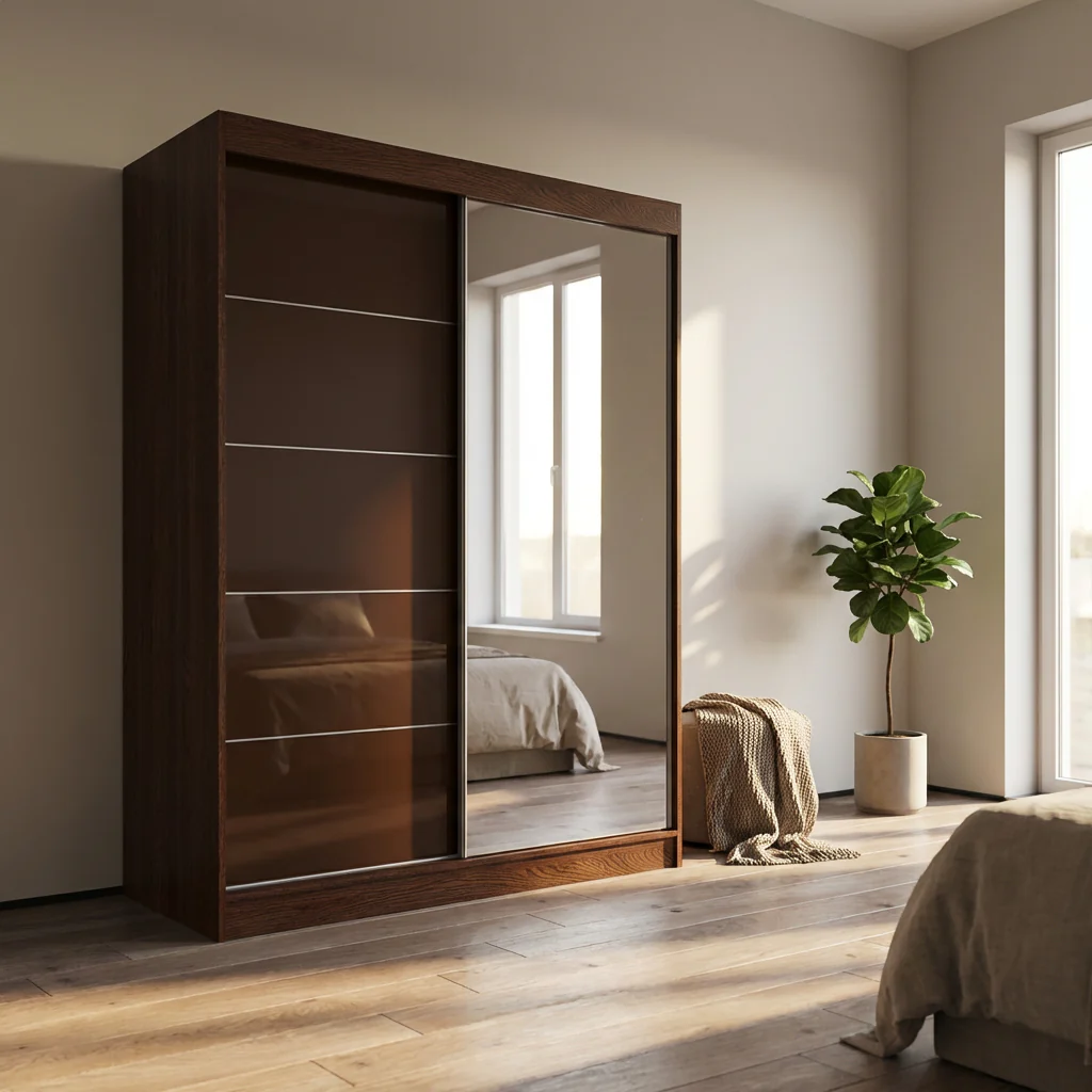 Aria 2D Wardrobe with Mirror - Image 25