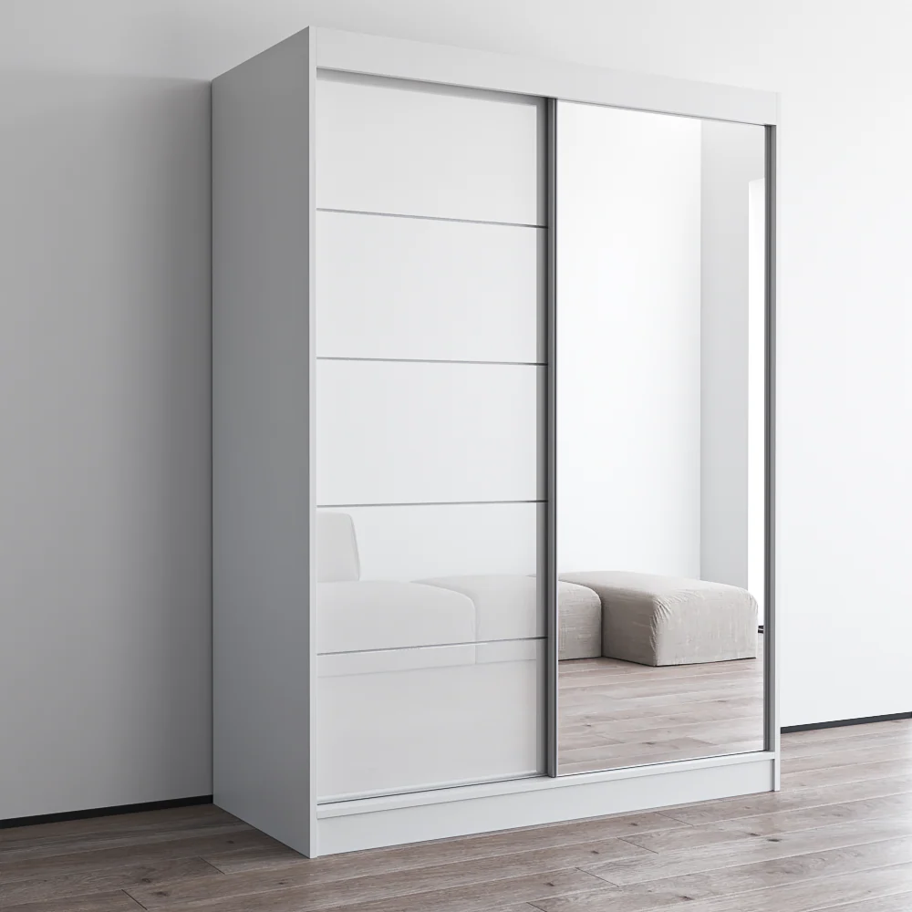 Aria 2D Wardrobe with Mirror - Image 3