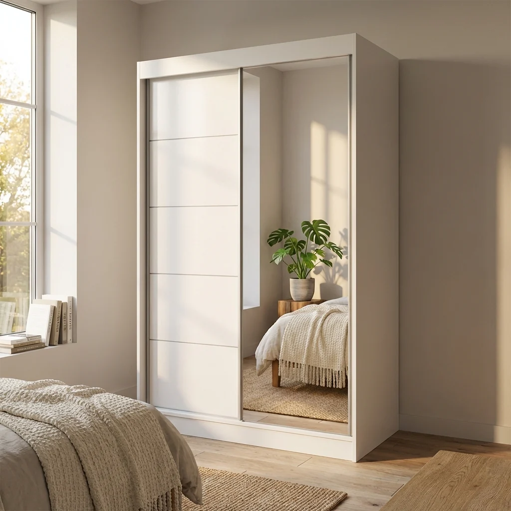 Aria 2D Wardrobe with Mirror - Image 31