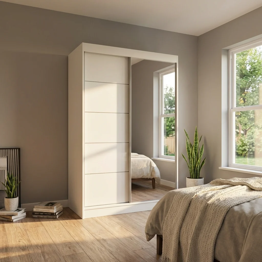 Aria 2D Wardrobe with Mirror - Image 34