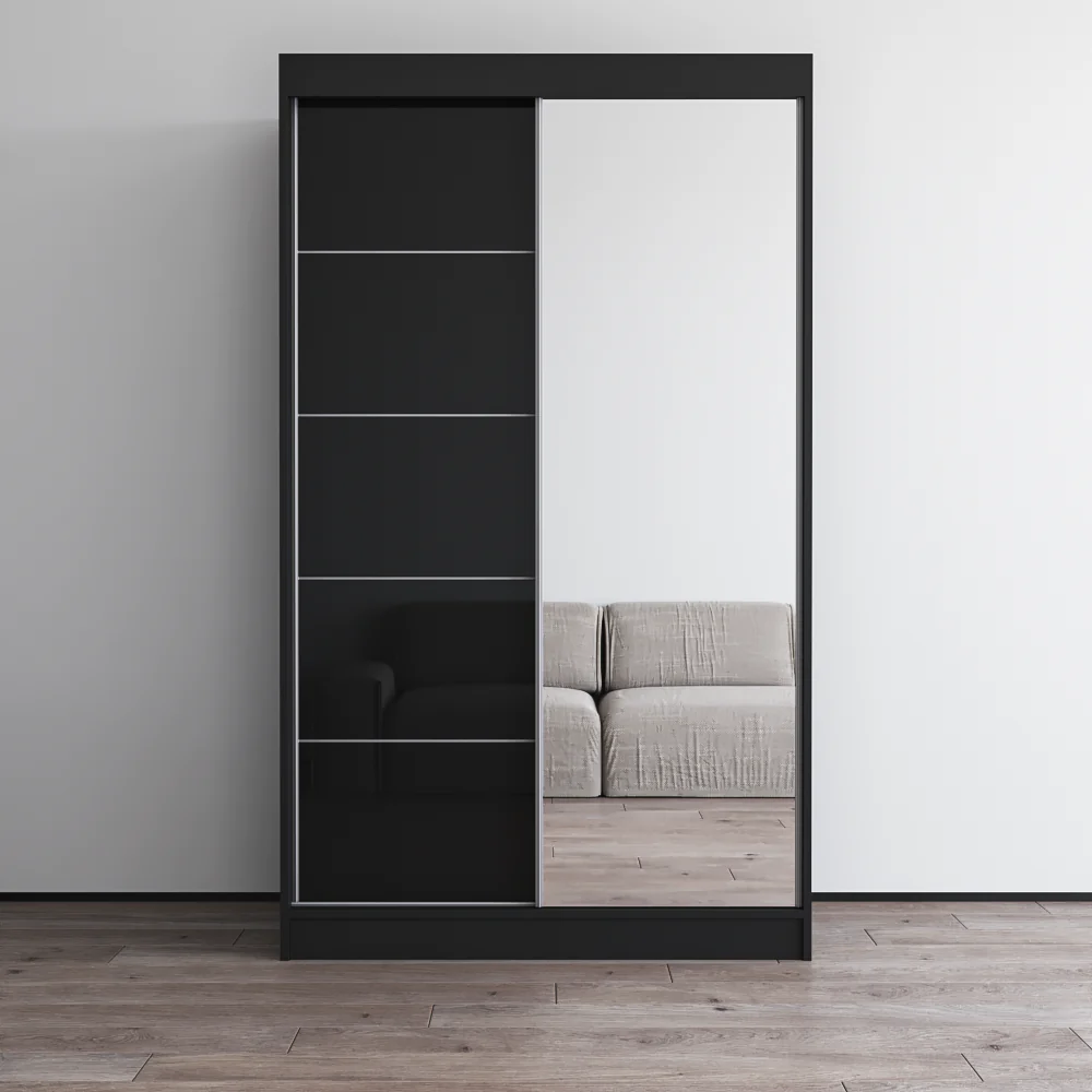 Aria 2D Wardrobe with Mirror - Image 37