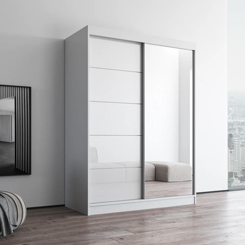 Aria 2D Wardrobe with Mirror - Image 4