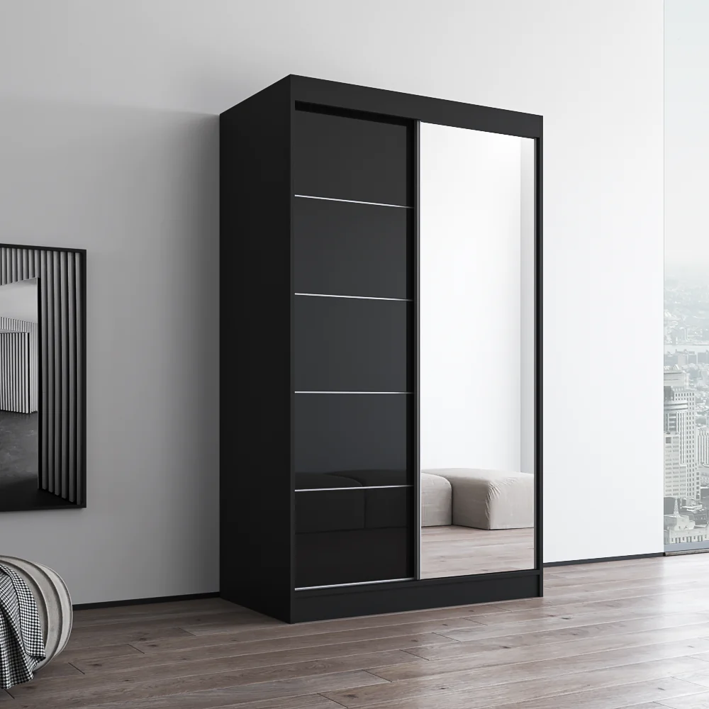 Aria 2D Wardrobe with Mirror - Image 40