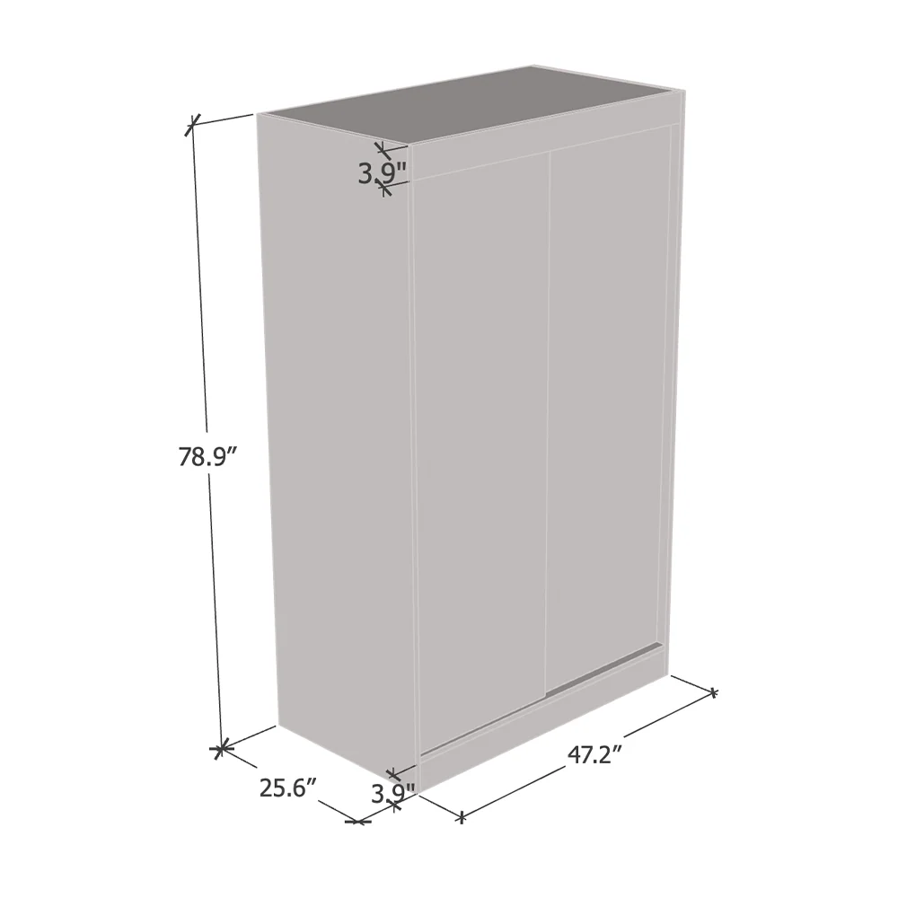 Aria 2D Wardrobe with Mirror - Image 42