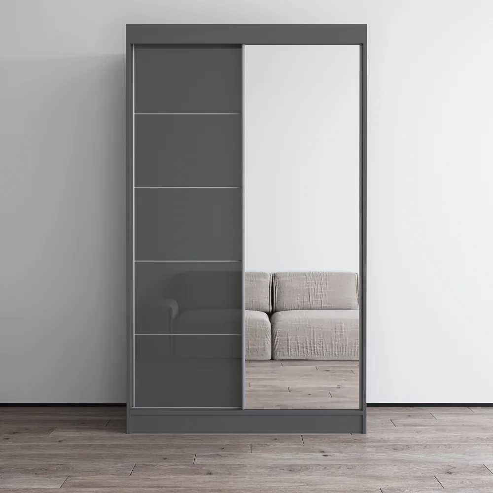 Aria 2D Wardrobe with Mirror - Image 43