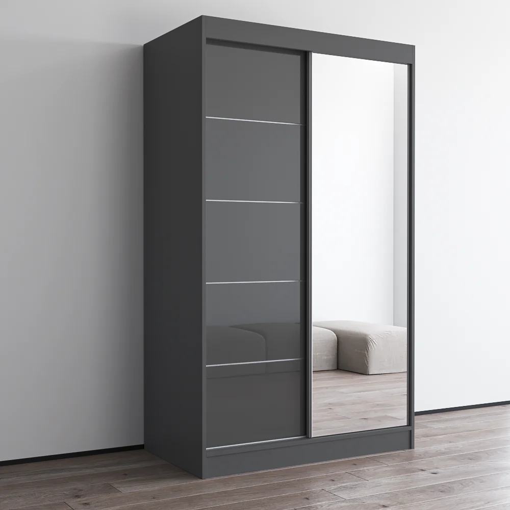 Aria 2D Wardrobe with Mirror - Image 45