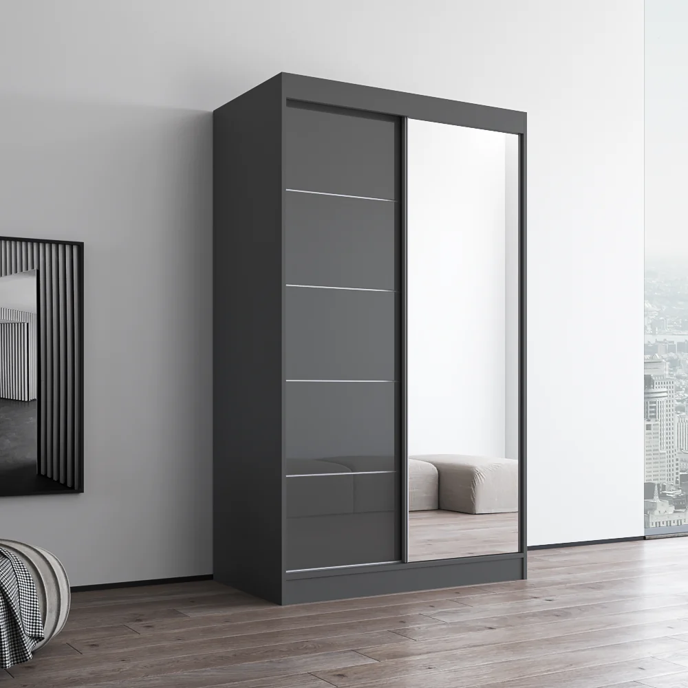 Aria 2D Wardrobe with Mirror - Image 46