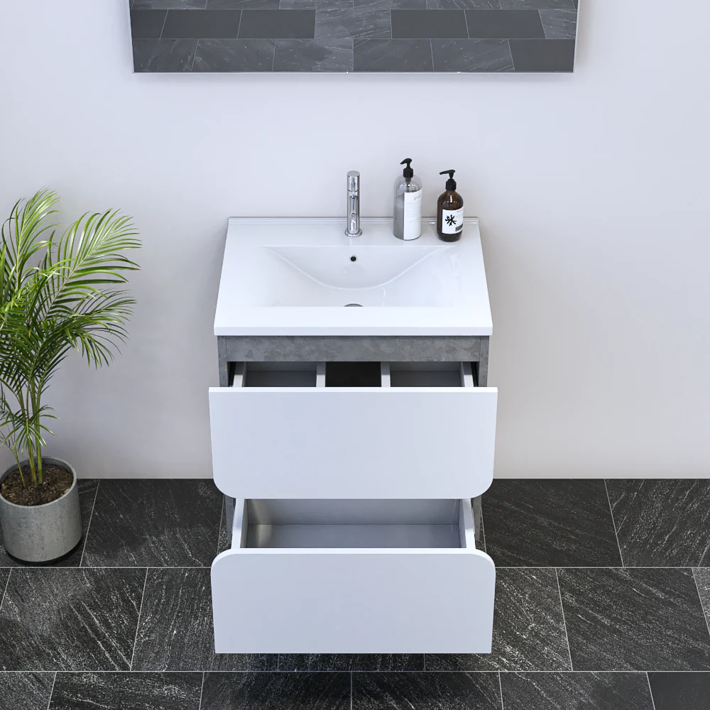Azurro 2S 60 Floating Bathroom Vanity - Image 5