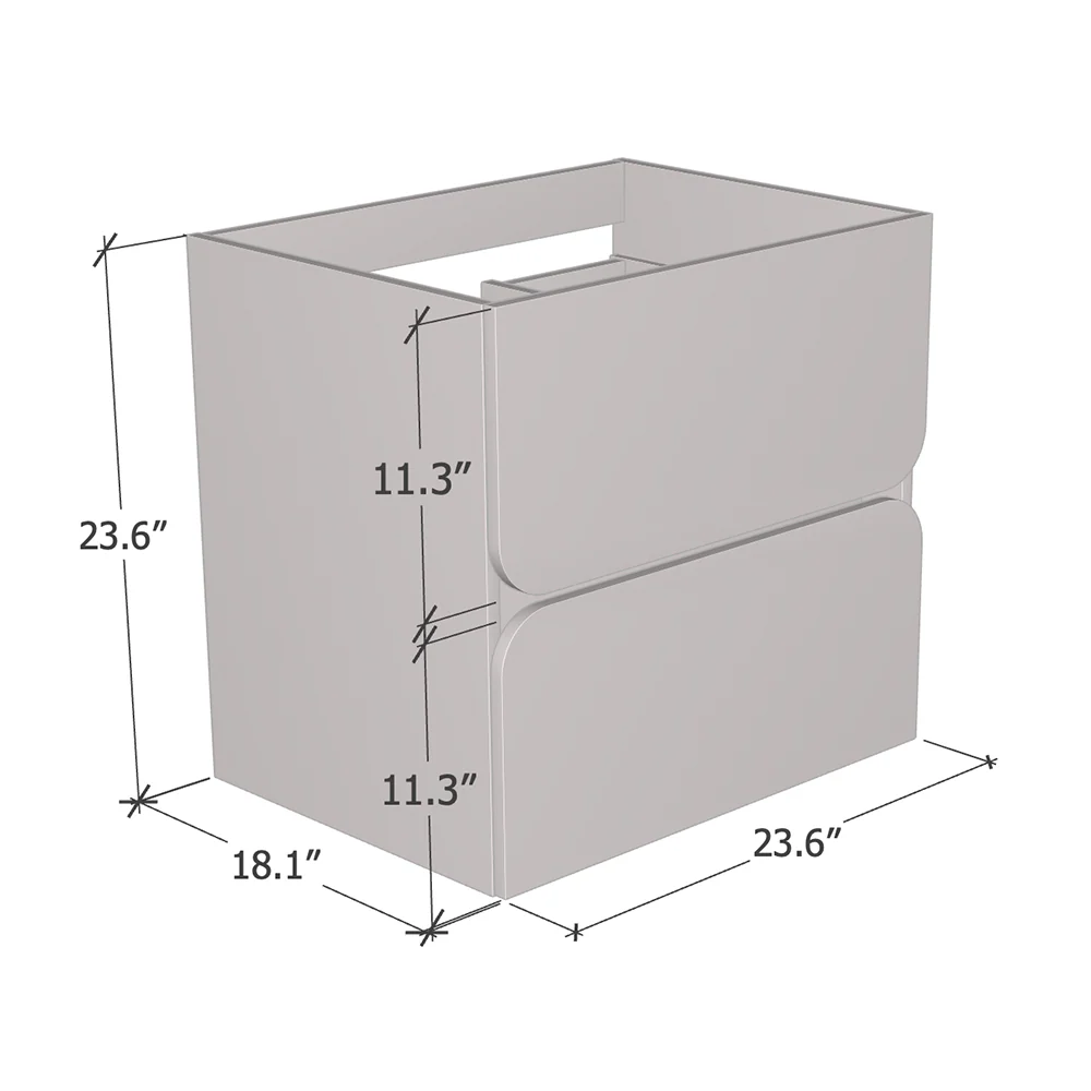 Azurro 2S 60 Floating Bathroom Vanity - Image 6