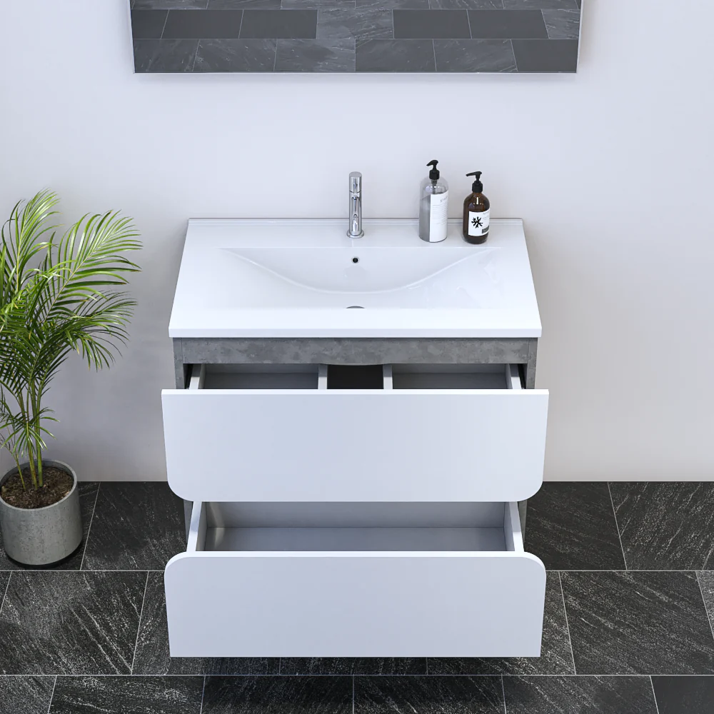 Azurro 2S 80 Floating Bathroom Vanity - Image 5
