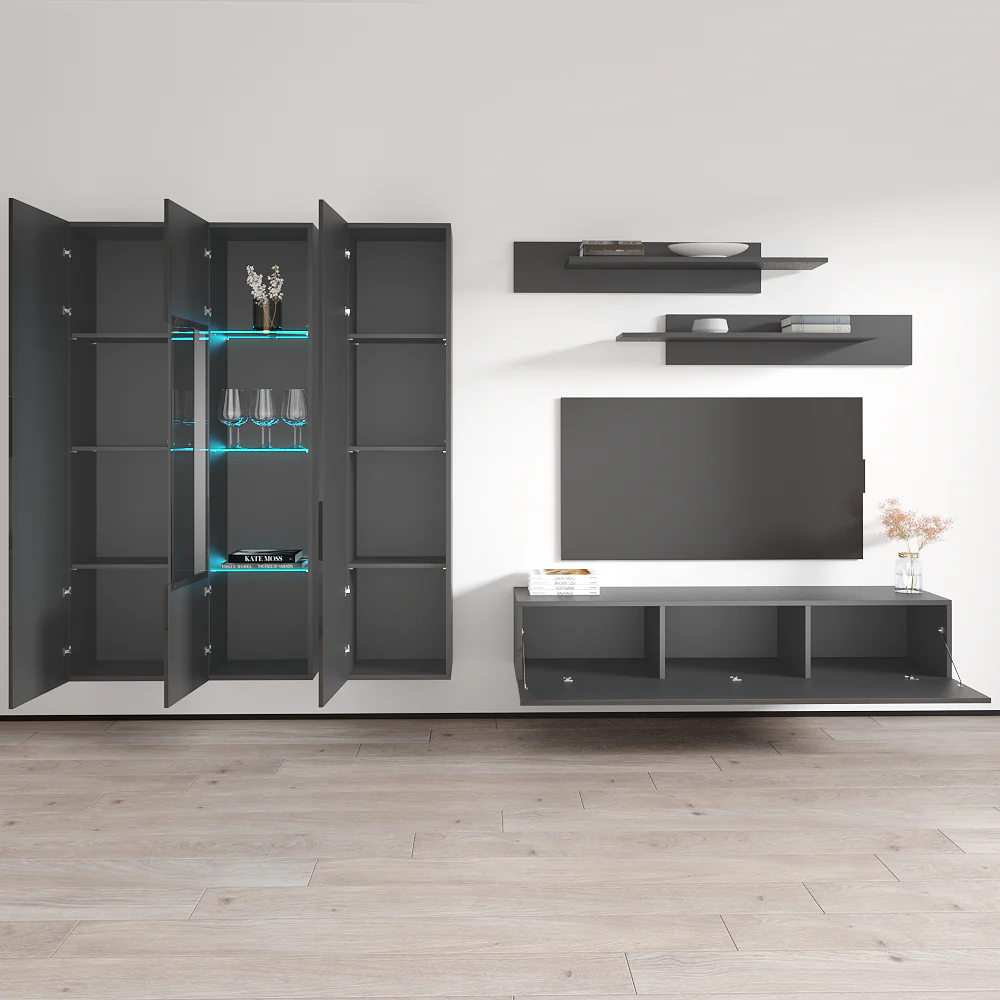 Fly C 30TV Floating Entertainment Center - Image 29