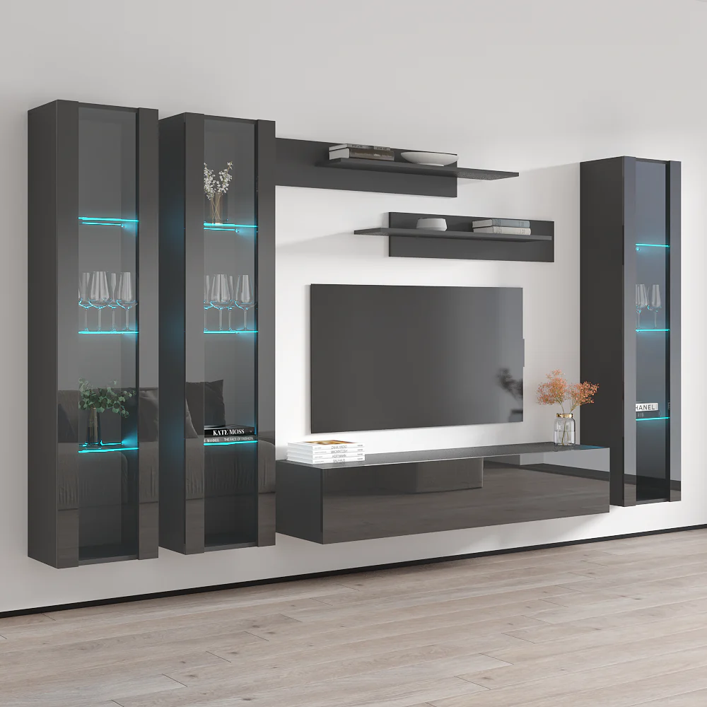 Fly C 30TV Floating Entertainment Center - Image 67