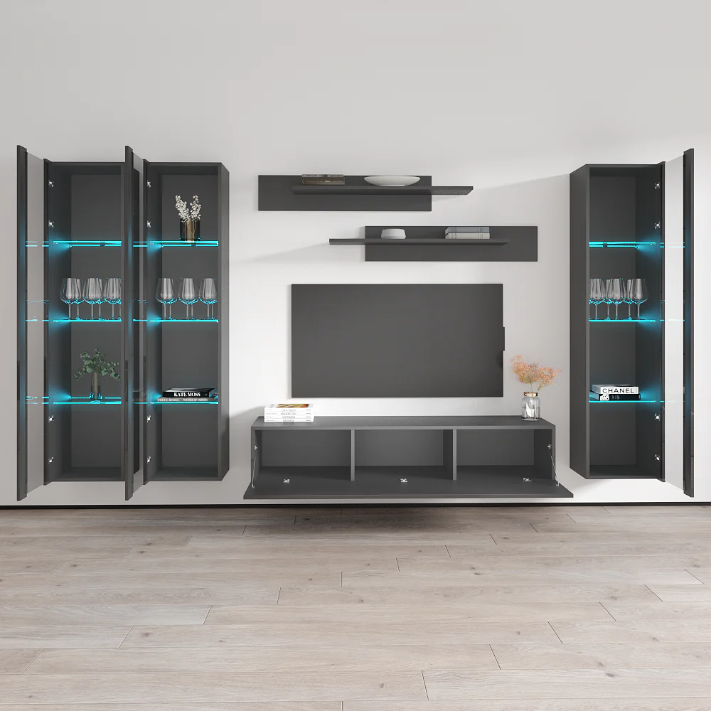Fly C 30TV Floating Entertainment Center - Image 69
