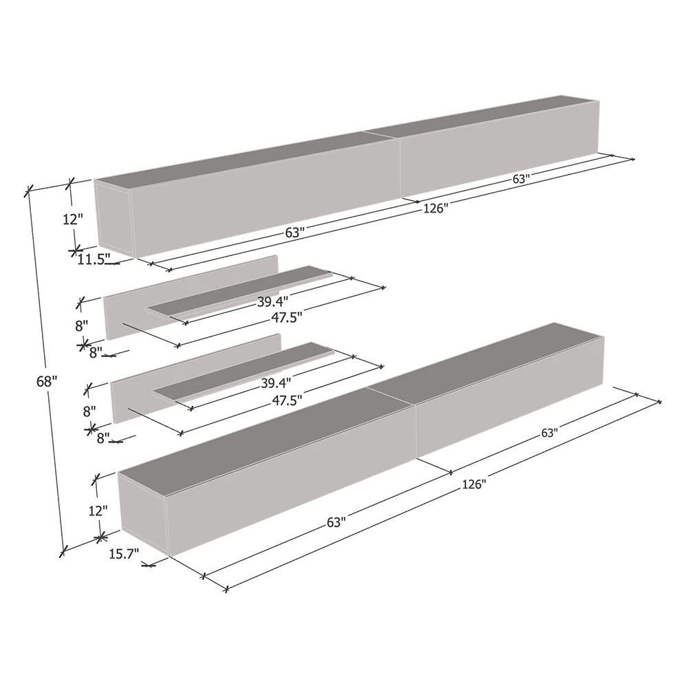 Fly I 30TV Floating Entertainment Center - Image 15