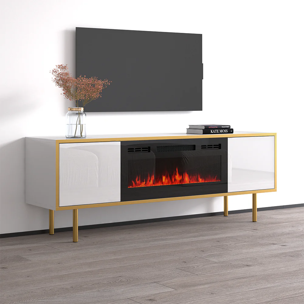 Goldie BL-EF Floating Fireplace TV Stand - Image 5