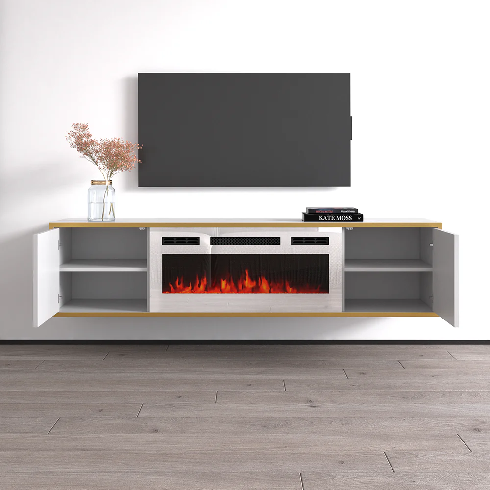 Goldie WH-EF Floating Fireplace TV Stand - Image 6