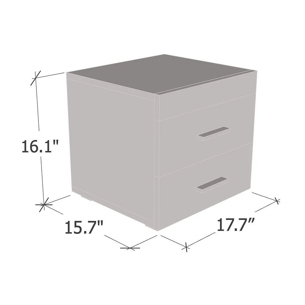 Perth 2D Nightstand - Image 4