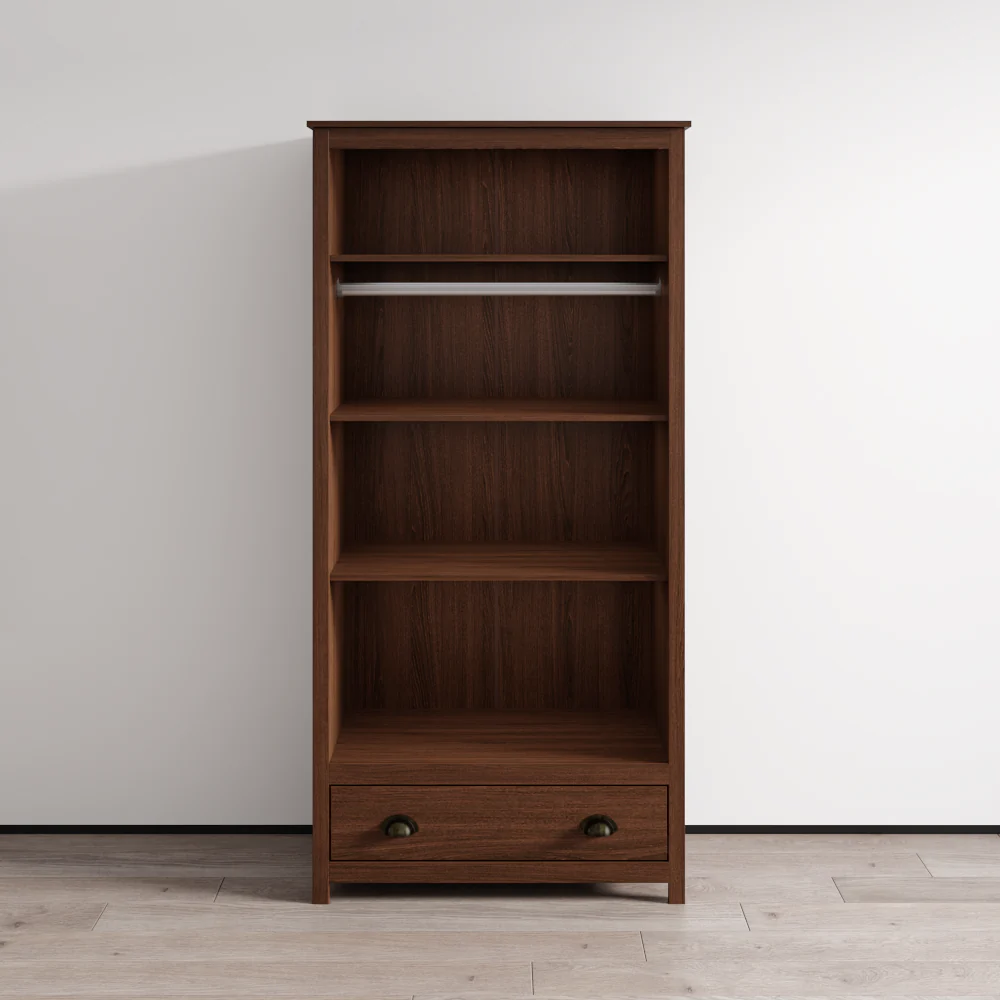 Topazio 2D1S Solid Wood Wardrobe - Image 24